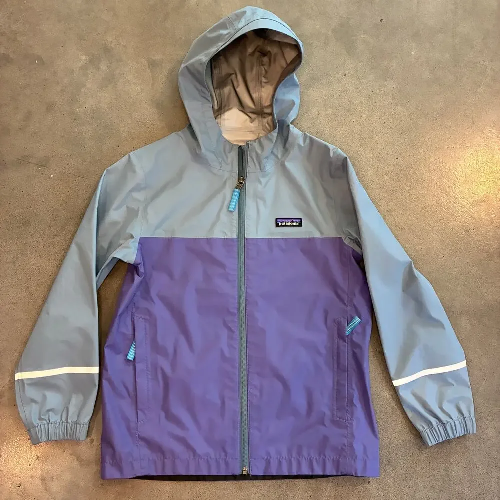 Patagonia Torrentshell purple rain jacket lightweight outerwear girls 7